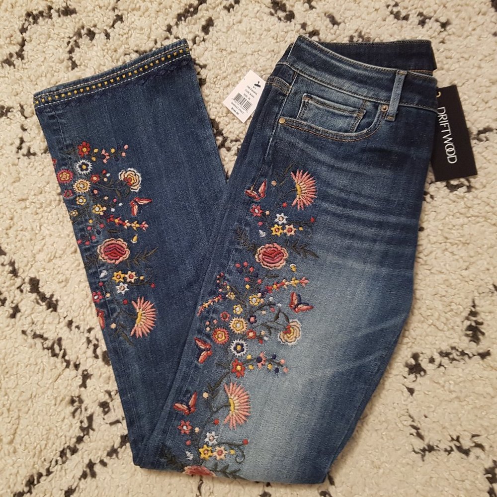 DRIFTWOOD KELLY BABY BOOT FANTASY EMBROIDERED JEANS